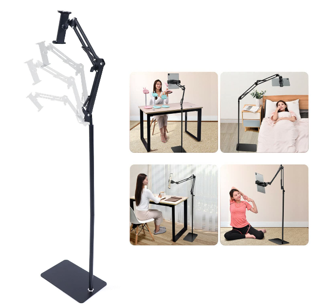 Verstellbarer Tablet Handy Ständer 360° Bodenständer 4-17cm