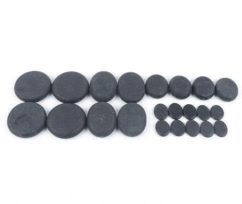 20 Stück Hot Stone Massage Set Schwarz Stein Wärmesteine Wärmegerät Spa Massagesteine Mit Heizbox
