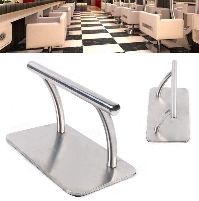 Edelstahl Fussstuetze,für Friseur Salon und Schönheitssalons Friseurstuhl Fußstütze