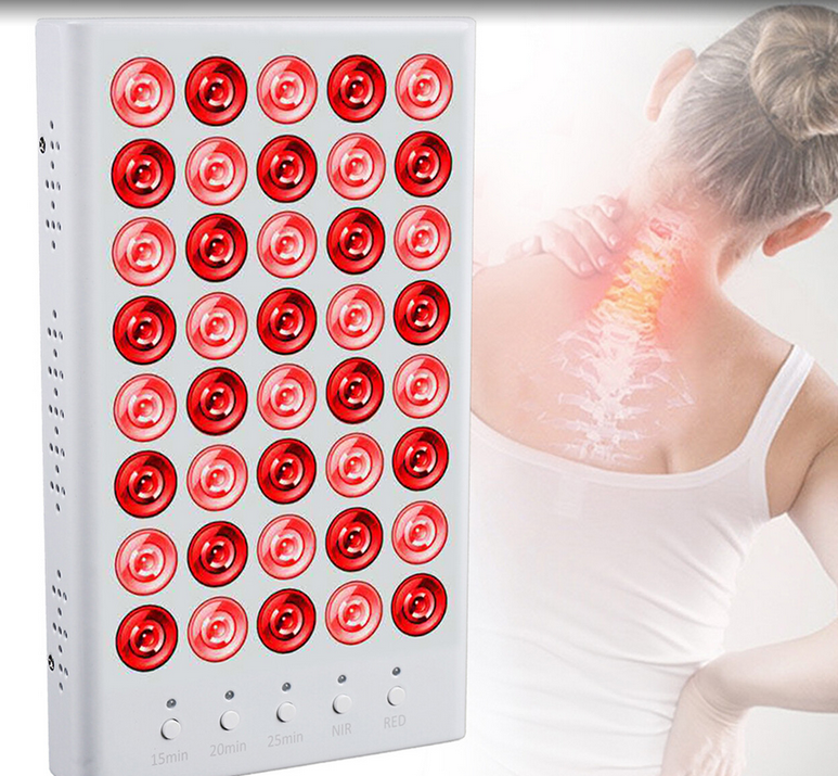 5W 40LEDS Infrarot Lampe Panel 660nm+850nm Rotlicht Licht Therapie