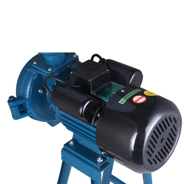 220V1500W Elektrische Futtermühle Trockengetreidemühle Reismahlmaschine Getreidemahlmaschine mit Trichter (Blue)