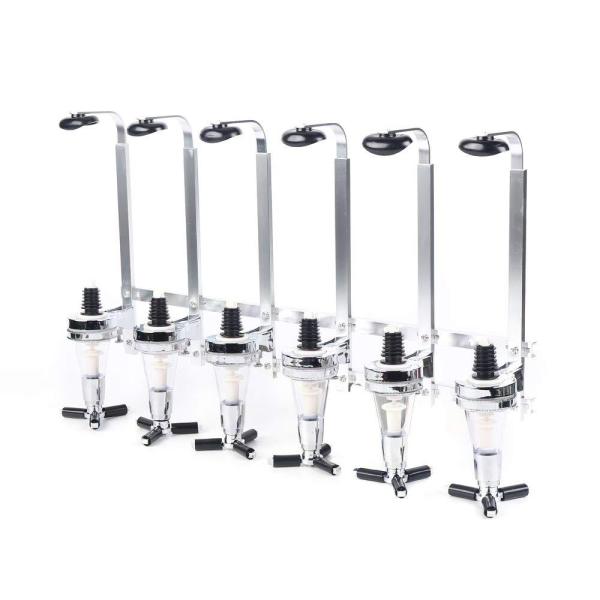 6 Flaschen Getränkeportionierer Bar Butler 30ml Wand-Flaschenhalter