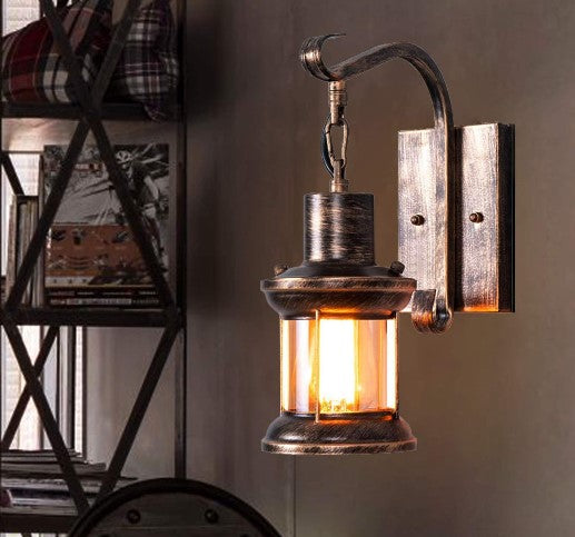 CNCEST Antike Wandleuchte Außen Wandlampe wasserdichte,Vintage Wandbeleuchtung E27 Birne(Keine Glühbirne enthalten)