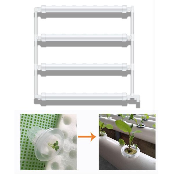 Hydroponisches Rohrhaus für Hydroponik, erdlose Pflanzenanbau-Systeme für Gemüse Salat Blumen