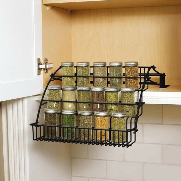 Gewürzregal Stehend aus Metall 3 Tier Aufbewahrungsregal aufbewahrung regal gläser flasche gewürz stand Kitchen Spice Rack