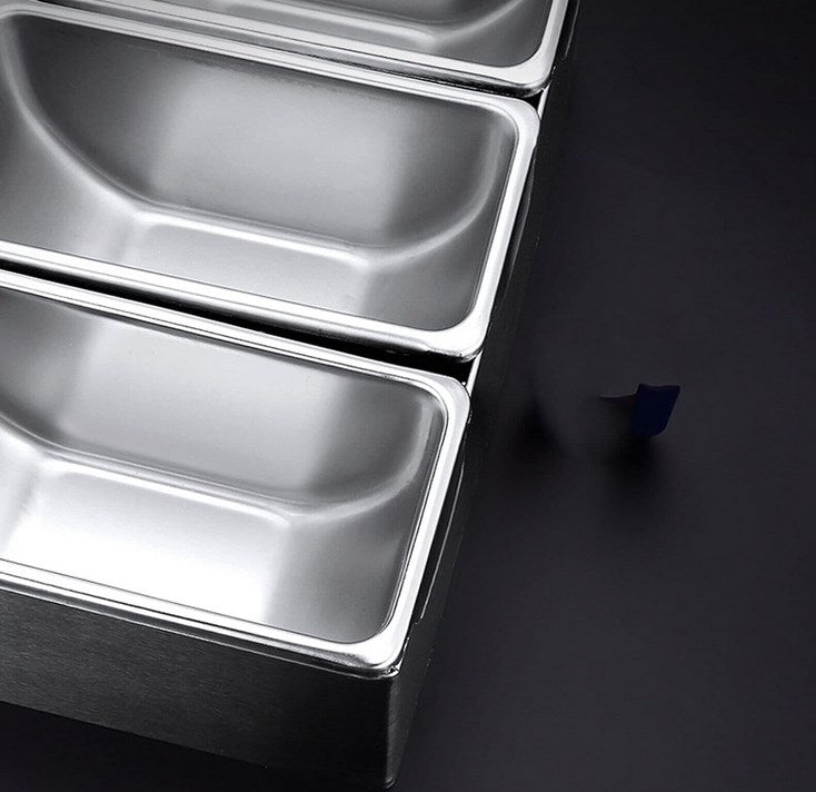 5 Stück Küche Gewürzbox Set mit Abdeckungen, Gewürzbehälter, Küchenutensilien Zutatenbehälter Edelstahl