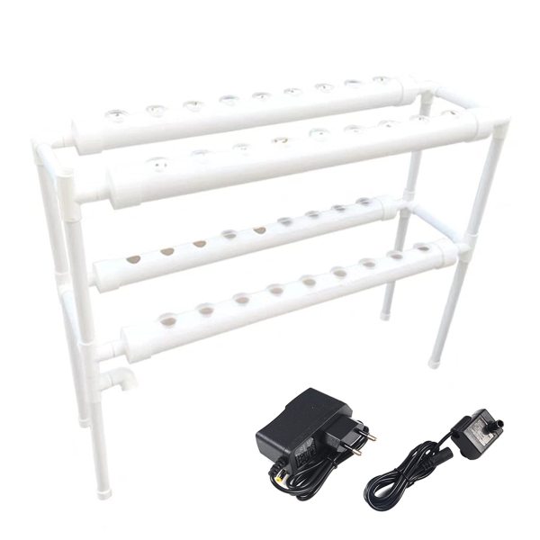 36 Löcher 4 Rohre - 2 Schichten Hydroponisches Anbausystem