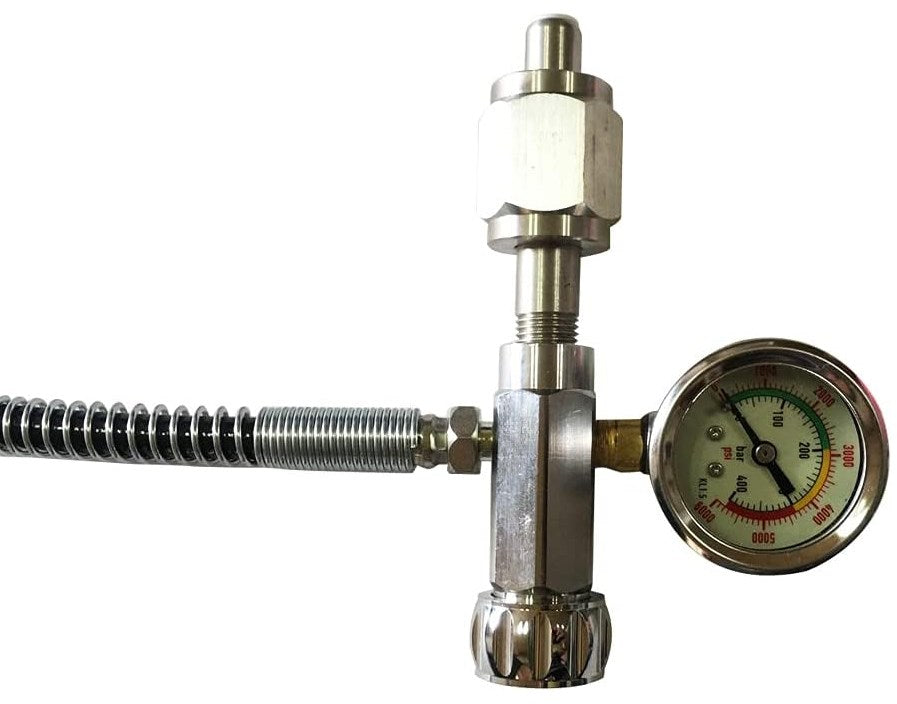 PCP Paintball Fill Station PCP Charging Adapter mit 60 cm Mikrobore-Schlauch Hose