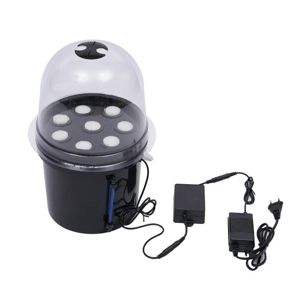 8 Löcher Anzuchtkasten 5L Mini Hydroponics Setzling Ausrüstung aus PP Nebelsetzlingsbox