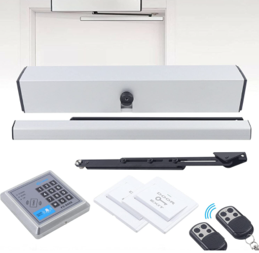 50W Elektrischer Automatischer Türöffner Türschließer Fernbedienung Elektrischer Schwingtüröffner 100V-240V