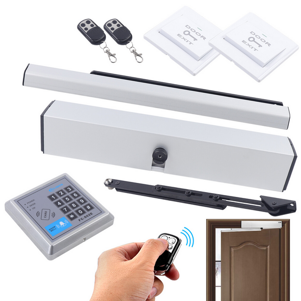 50W Elektrischer Automatischer Türöffner Türschließer Fernbedienung Elektrischer Schwingtüröffner 100V-240V