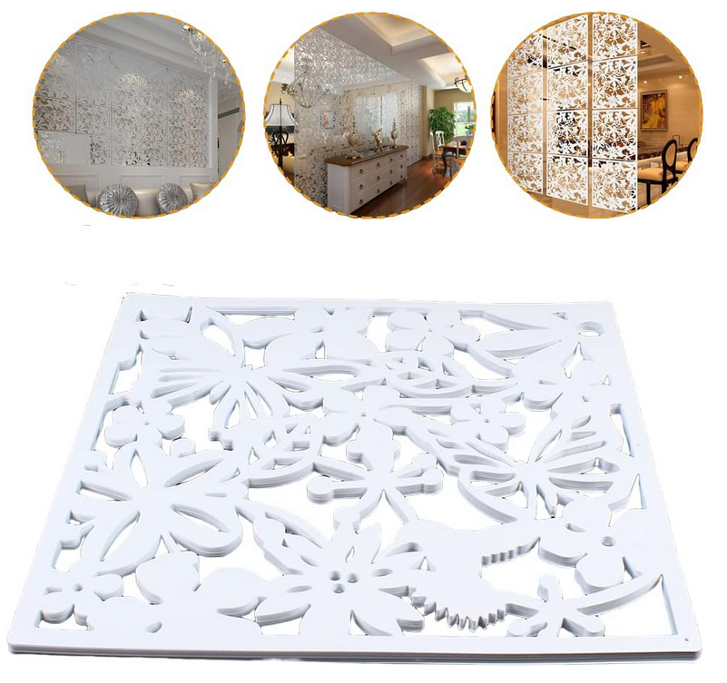 12 Stück Hängende Bildschirme Hohles Schmetterling Blumen-Vogel-Muster