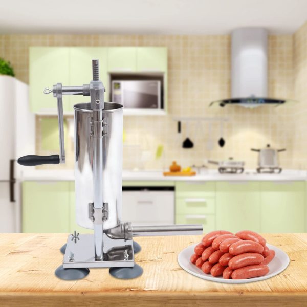 3L Vertikale Manuelle Wurstfüllmaschine Edelstahl Wurstfüller Wurst Stuffer Maschine Wurst Füller Fleisch Werkzeuge Für Küchen