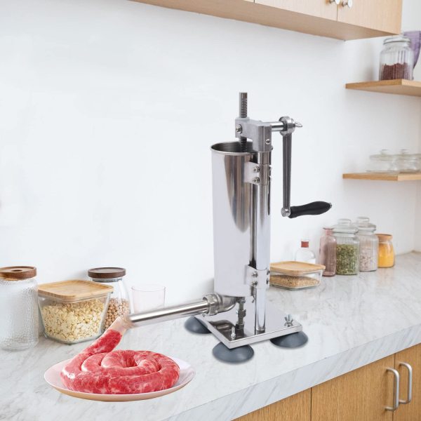 3L Vertikale Manuelle Wurstfüllmaschine Edelstahl Wurstfüller Wurst Stuffer Maschine Wurst Füller Fleisch Werkzeuge Für Küchen