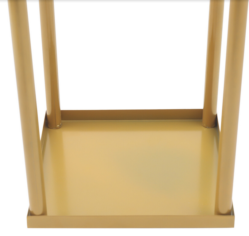 2 Stücke Gold Blumenständer Hochzeit Bodenständer Metallsäule Blumenständer Blumenarrangement