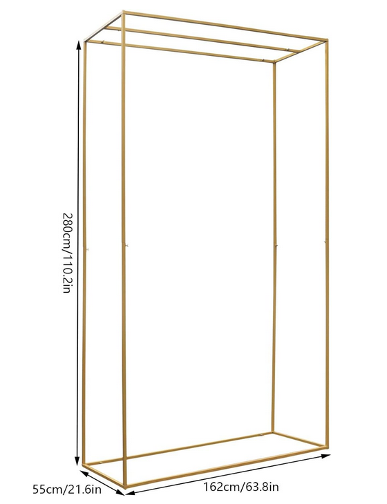 Hochzeitsbogen Requisiten 20mm Röhre Hintergrund  (Gold,280×162cm)