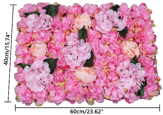 6Pcs 40*60cm Künstliche Blumen Säule Wand Kunstblumen Panel