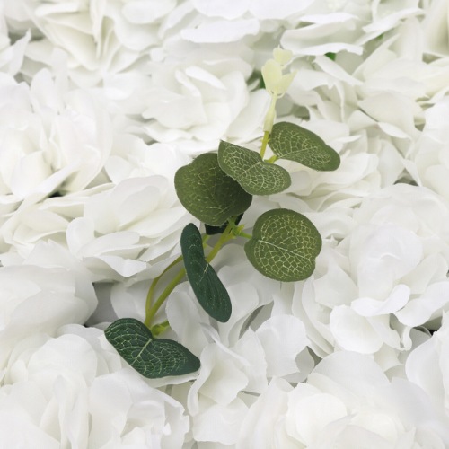 12x Künstliche Blumenwand Paneele 40 x 60CM Seidenblume Weiße DIY Hochzeitsstraßenhintergrund Blumen