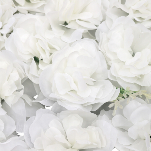 12x Künstliche Blumenwand Paneele 40 x 60CM Seidenblume Weiße DIY Hochzeitsstraßenhintergrund Blumen