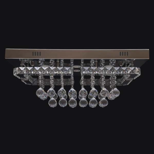 CNCEST 60cm Deckenlampe Kristall Deckenleuchte Kronleuchter Dimmbar Kronleuchter