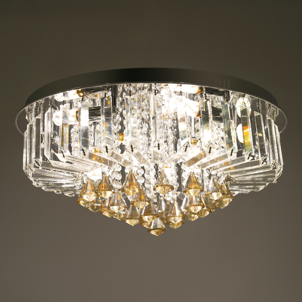 Kristallglas Luxus Europäische LED-Lampe Licht  Deckenleuchte in 3 Farben