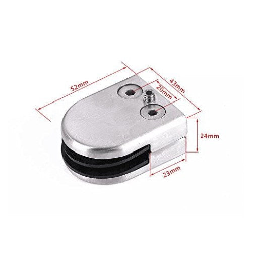 20Pcs 8-10mm Edelstahl Klemmhalter Glasklemmhalter Glas Clamps