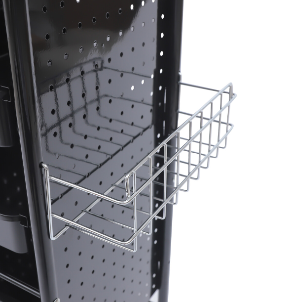 Friseurwagen Rollender Salon Wagen mit 5 Schubladen, Föhnhalterung Bedienungswagen