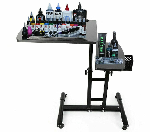 Tattoo Mobiler Arbeitsplatz für Tätowierung, Pro Salon, Tragbarer, Verstellbarer Tätowiert Schreibtisch