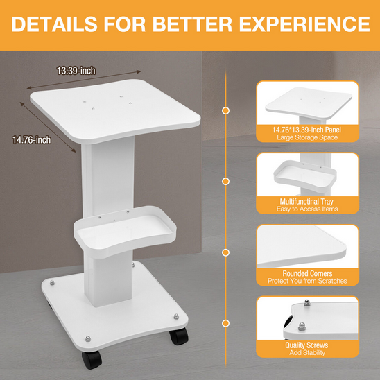 Schönheit Kosmetikwagen Arbeitswagen Salon Desktop Beauty Gerätewagen Friseurwagen