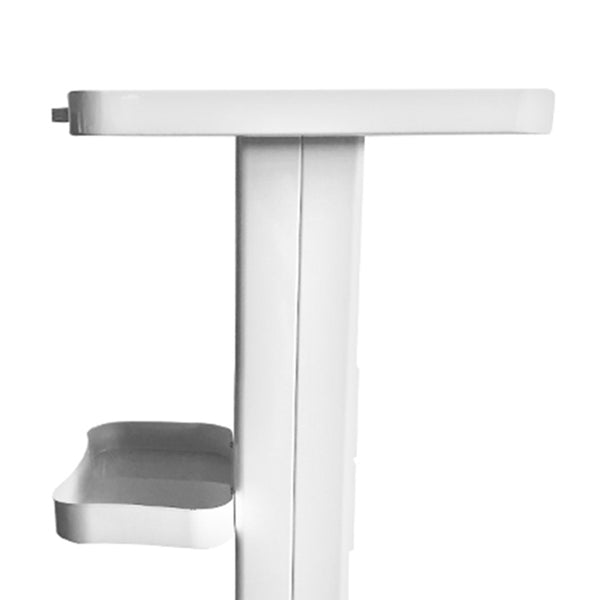 Salon Trolley Weiß Beauty Kosmetikwagen Beistelltisch Rolltisch mit EU Socket und Riemenscheibe Instrument Cart Atelier 220V