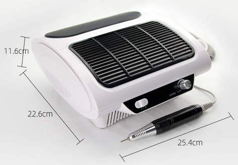 Elektrische Nagelfräser Set mit Absaugung,Staubsauger Nageltrockner Fräser Nagelfeile Maniküre