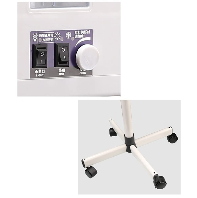 Dampfreiniger für Gesicht, Sauna, Vergrößerung, Tiefenreinigung der Haut, 2 Arten von Temperatur, reduziert die Alterung der Haut