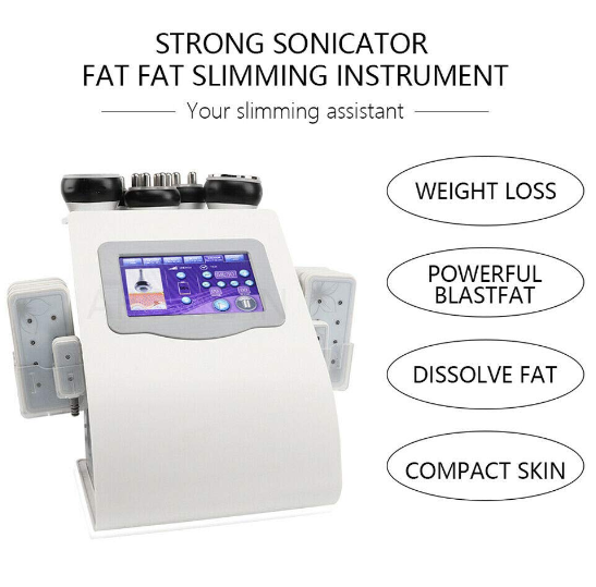 Profi 40K RF Ultraschall Fettabsaugung Kavitation Lipo Laser Vacuum Abnehm