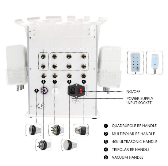 Profi 40K RF Ultraschall Fettabsaugung Kavitation Lipo Laser Vacuum Abnehm