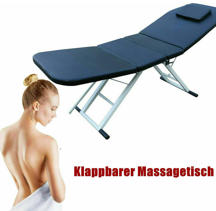 Klappbar Massagetisch Spa Bed Massageliege Klappbar Kosmetikliege 3 Zonen