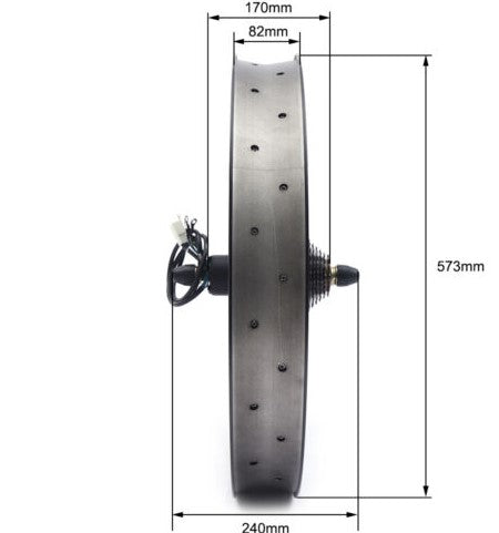E-Bike Umbausatz Hinterrad Elektro-Fahrrad Satz 26 Zoll 48V Elektrofahrrad Ebike Motor 1500W