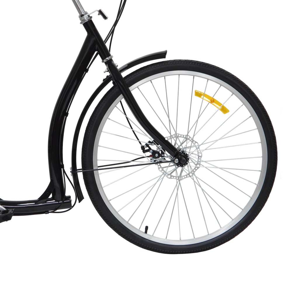 26" Dreirad für Erwachsene 6 Gang 3 Räder Erwachsenendreirad mit Einkaufskorb