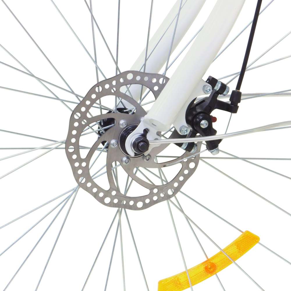 26 Zoll Dreirad Fahrrad mit Einkaufskorb für Erwachsene - Weiß