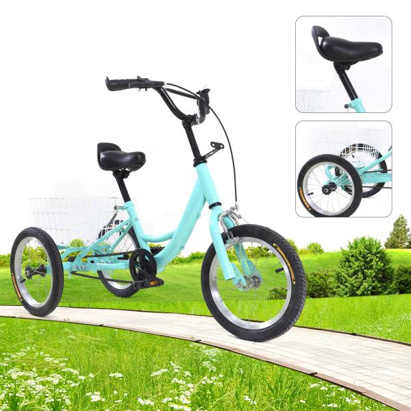 14 Zoll Kinderfahrräder mit Einfacher Geschwindigkeit, Balance-Bike mit Korb für 5-6 Jahre Kinder