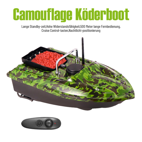 Ferngesteuertes Fischerköderboot mit LED-Licht 1,5 kg Laden des ferngesteuerten