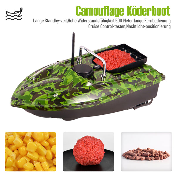 Ferngesteuertes Fischerköderboot mit LED-Licht 1,5 kg Laden des ferngesteuerten