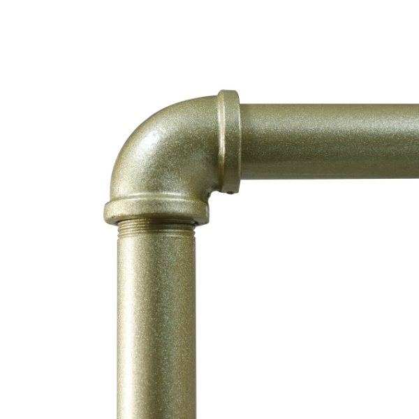 Kleiderstangen mit rollen, Garderobenständer aus Metall, Länge: 47,2 Zoll, Verzinkter Stahl