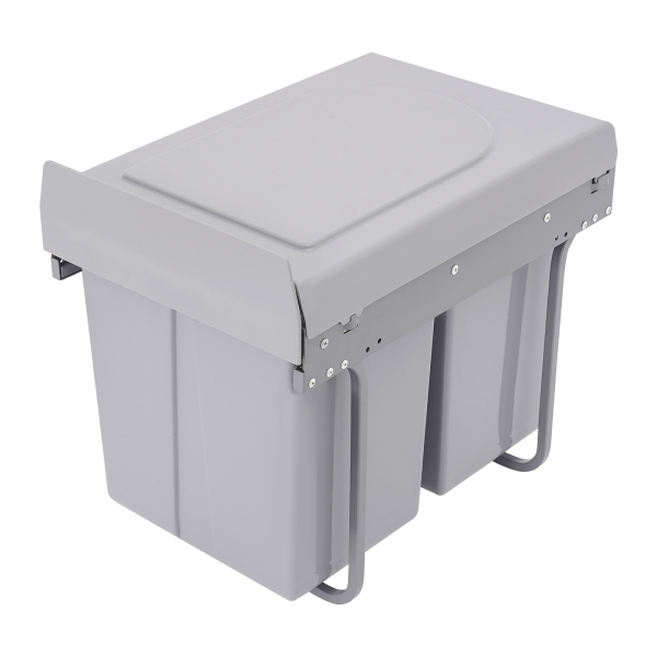 Küchenabfalleimer, 40-Liter-Recycling-Mülleimer, ausziehbarer Küchenabfalleimer