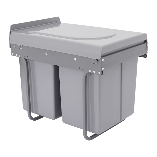 Küchenabfalleimer, 40-Liter-Recycling-Mülleimer, ausziehbarer Küchenabfalleimer