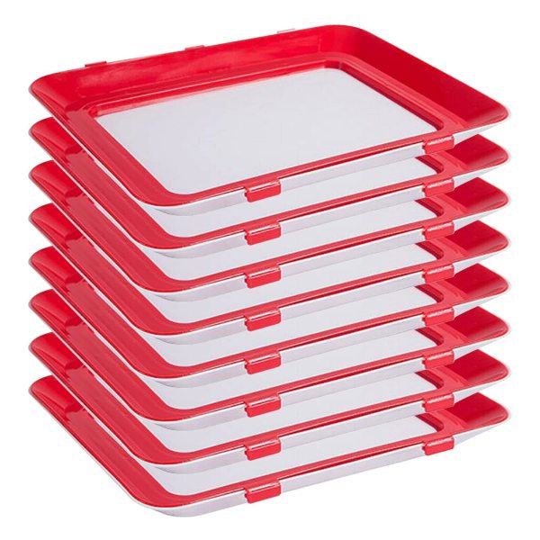 8* Stapelbox Aufschnittbox Frischhaltedose Wurst Behälter Aufschnittdose Tablett