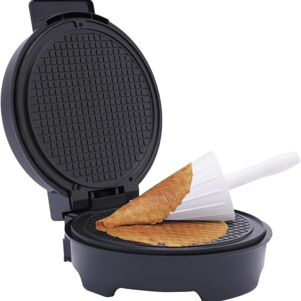 1200W Hörnchenautomat Eiswaffeln Hörnchen Backform Waffelhörnchen Automat Crepes Maker 20 cm