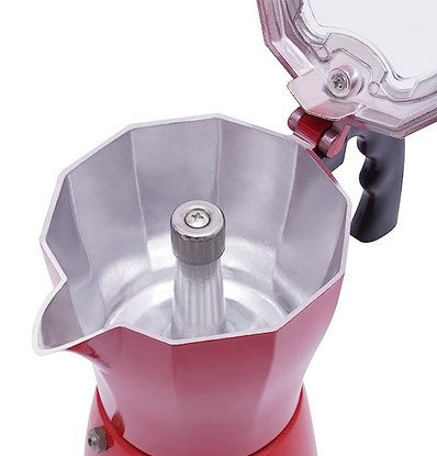 CNCEST 300ML Espressokocher Elektrischer Espresso-Kocher mit Basis für 6 Espressotassen 480W