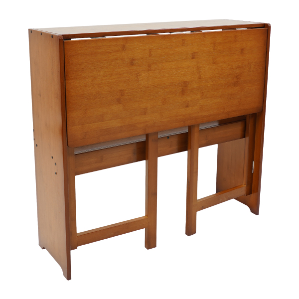 83 cm kleiner Klappschreibtisch, Klapptisch fürs Homeoffice, klappbarer Kompaktschreibtisch – Hellbraun