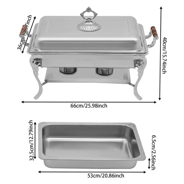 Chafing Dish Speisenwärmer Edelstahl (Neu und originalverpackt) in