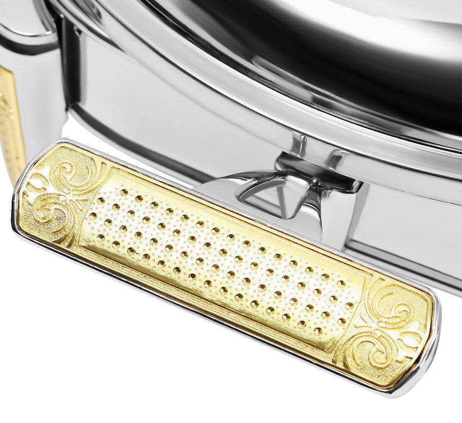 CNCEST Chafing Dish 2.2 Liter Speisewärmer Dishes Wärmebehälter für Haushalt